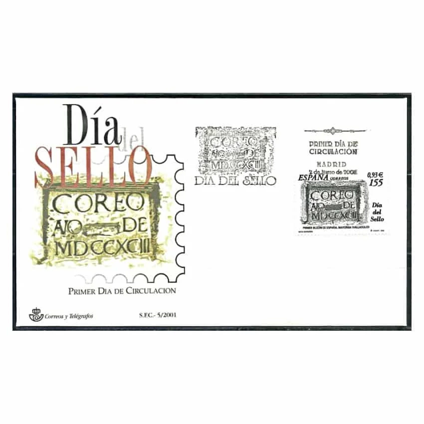 C1685/Spagna 2001. Fdc Stamp Day (N) - Edifil Fdc3780