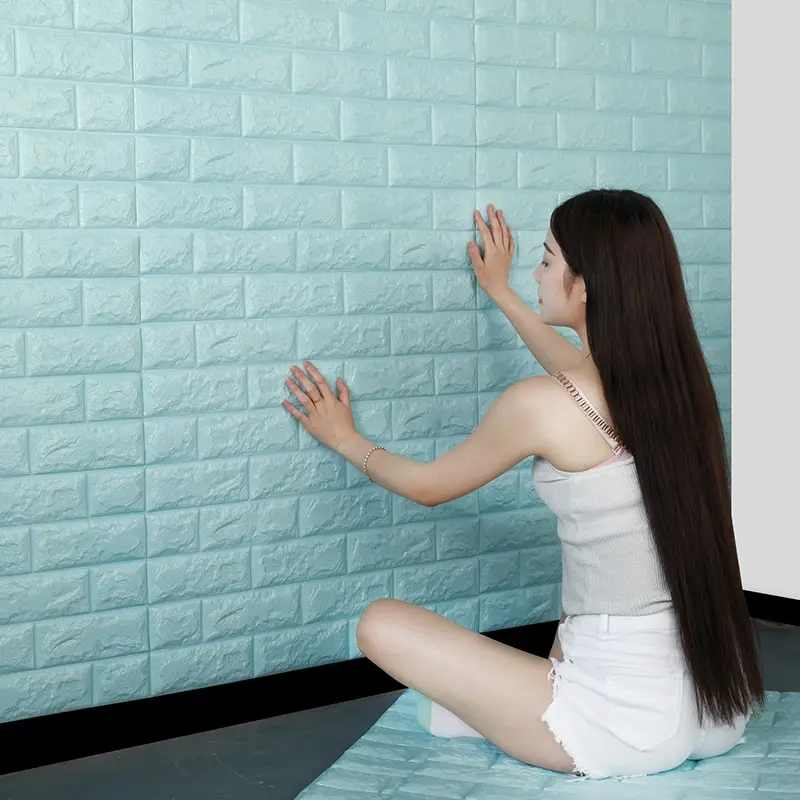 1-30Pcs 35cmx30 3D Wall Panels Stickers Wallpaper DIY Waterproof for Living Room Bedroom Kitchen Background Decoration 6