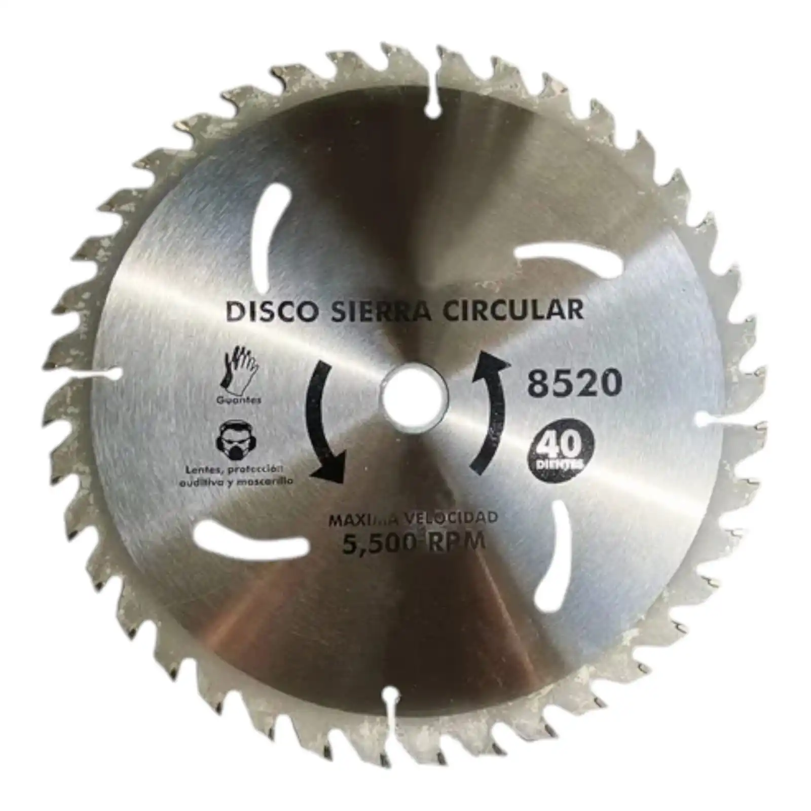 RAOSA Cuchilla redonda 40 picos 255*1.6*25.4 Diametro del disco 255mm, diametro interno del orificio 25.4mm, y grosor 1.6mm