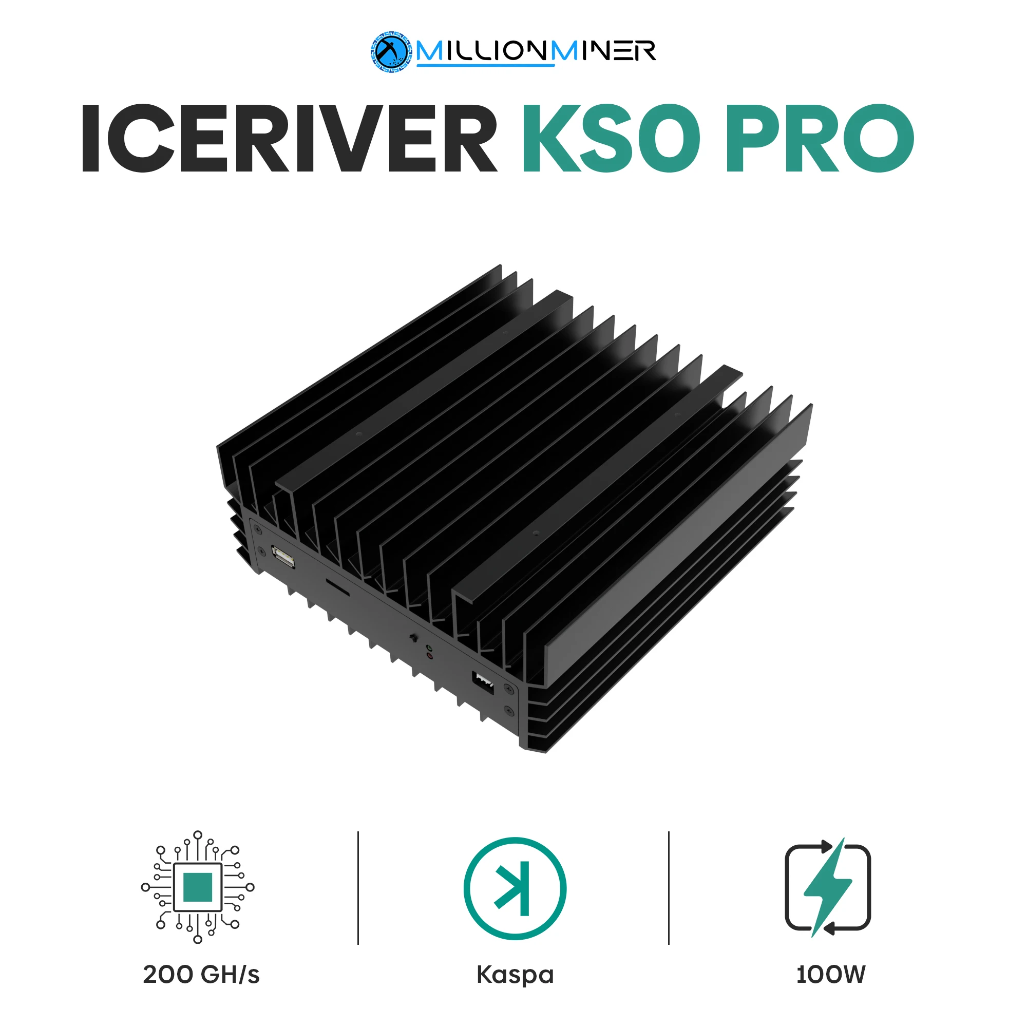

Лидер продаж on IceRiver KS0 PRO (200 GH/s) New Kaspa (KAS) Miner