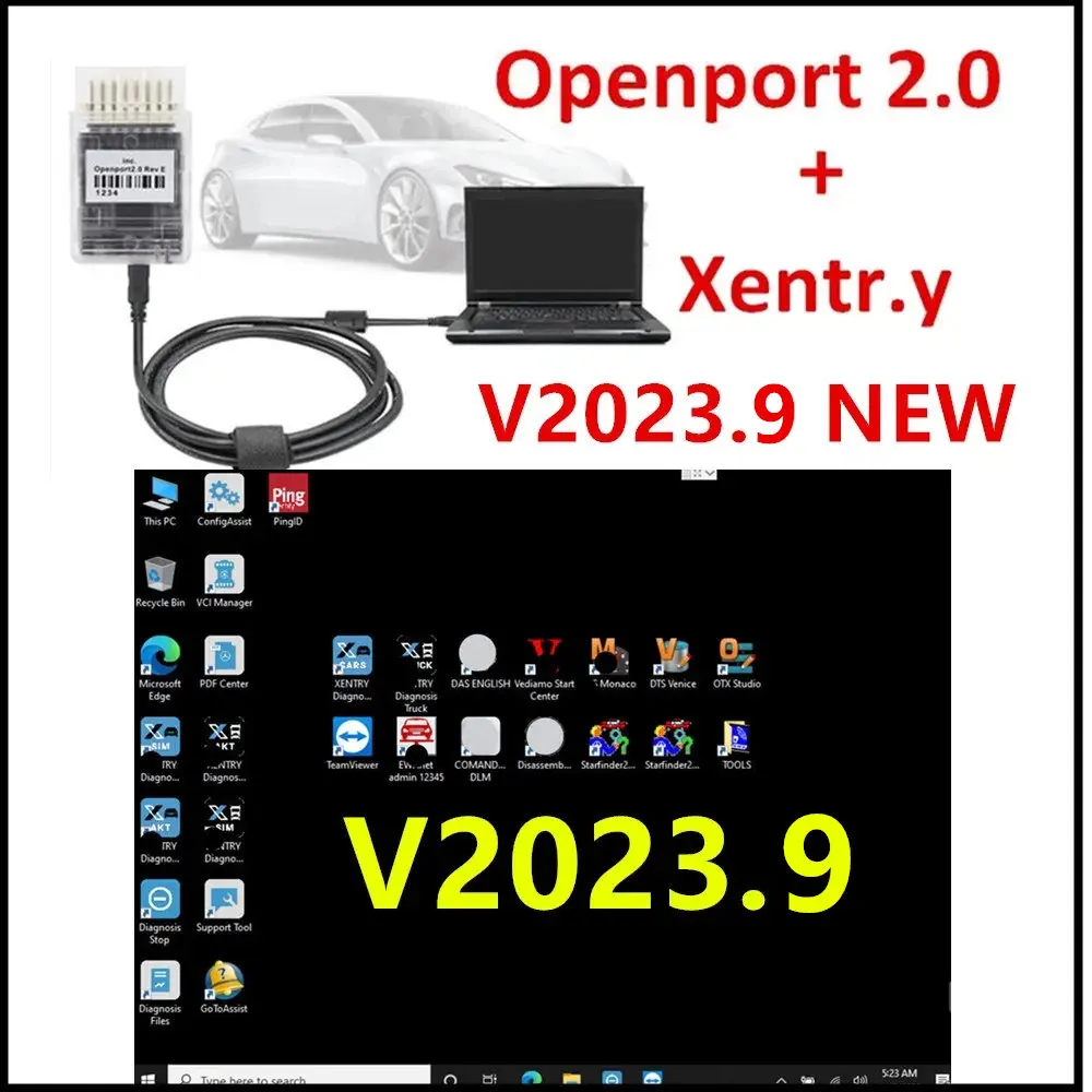 

Xentry V2023.09 New Software remote install with openport 2.0 OBDII ECU Chip Tuning Tool OBD 2 OBD2 Scanner Car Diagnostic Tool