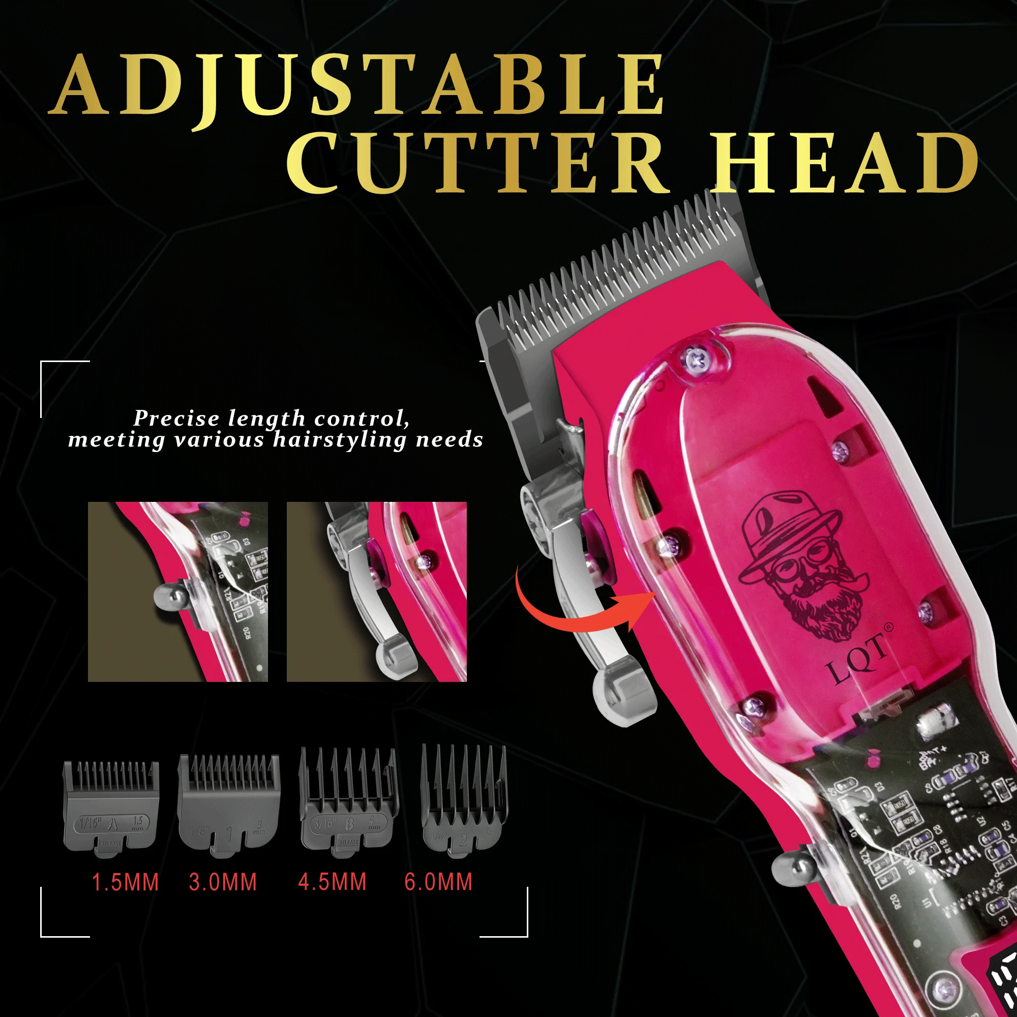 Powerful Cordless Electric Hair Clipper Set - Professional Hair Trimmer for Family and Men’s Grooming Gifts
