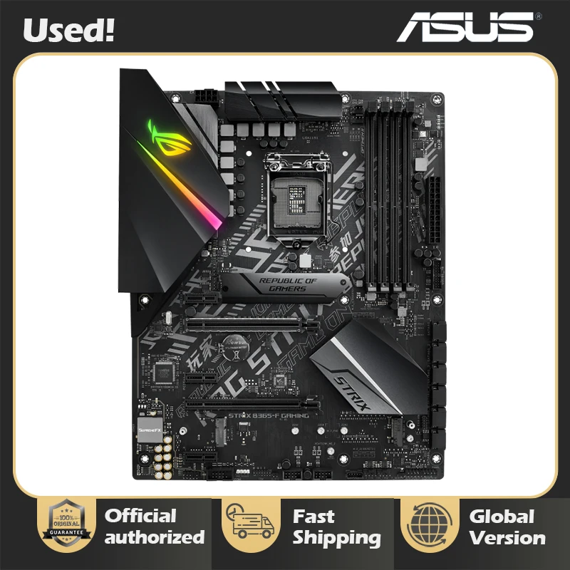 

ASUS ROG STRIX B365-F игровая материнская плата с Aura Sync RGB Intel LGA-1151 B365 ATX игровая материнская плата
