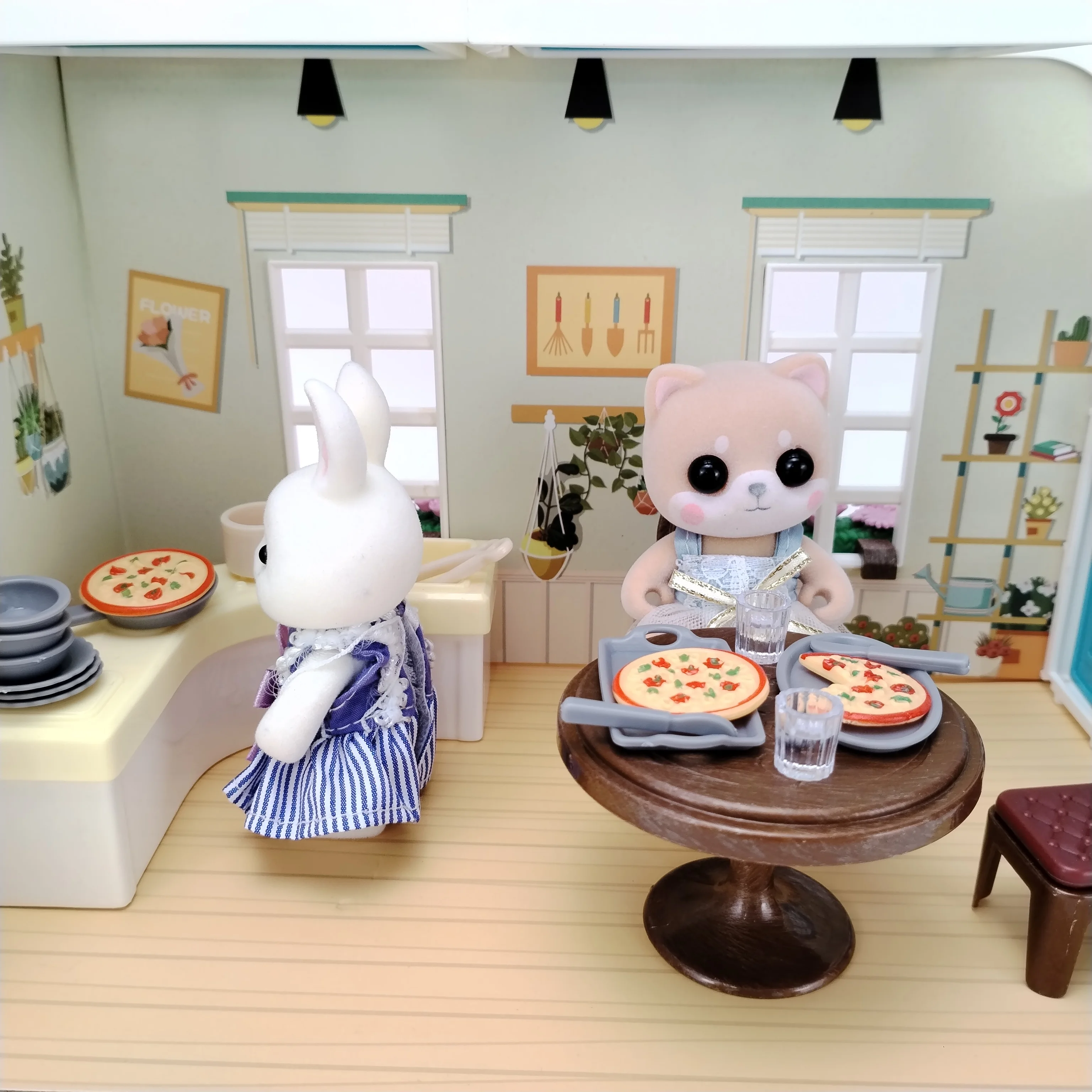 Original  Miniature Items Doll House Accessories And Furniture Family Football Tennis Kitchen Bedroom Toys For Girls Boy 2