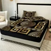Luxurious European Style 3PC Sheet & Pillowcase Set - 100% Polyester Breathable Fabric, All-Season, Machine Washable, Digital 5