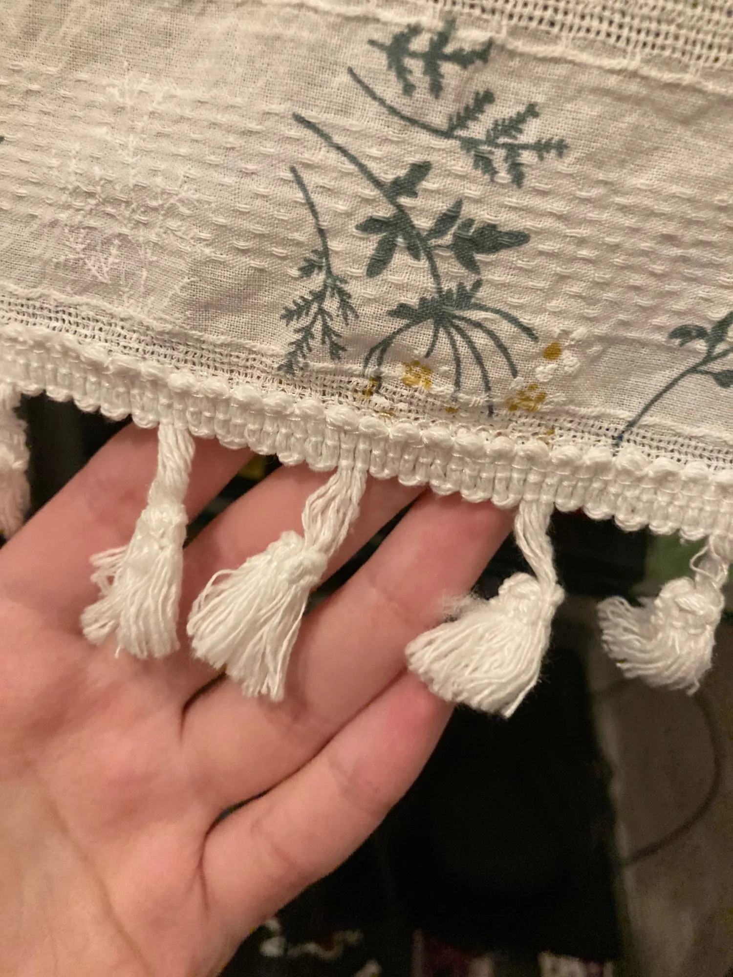 Nappe fleurie en coton