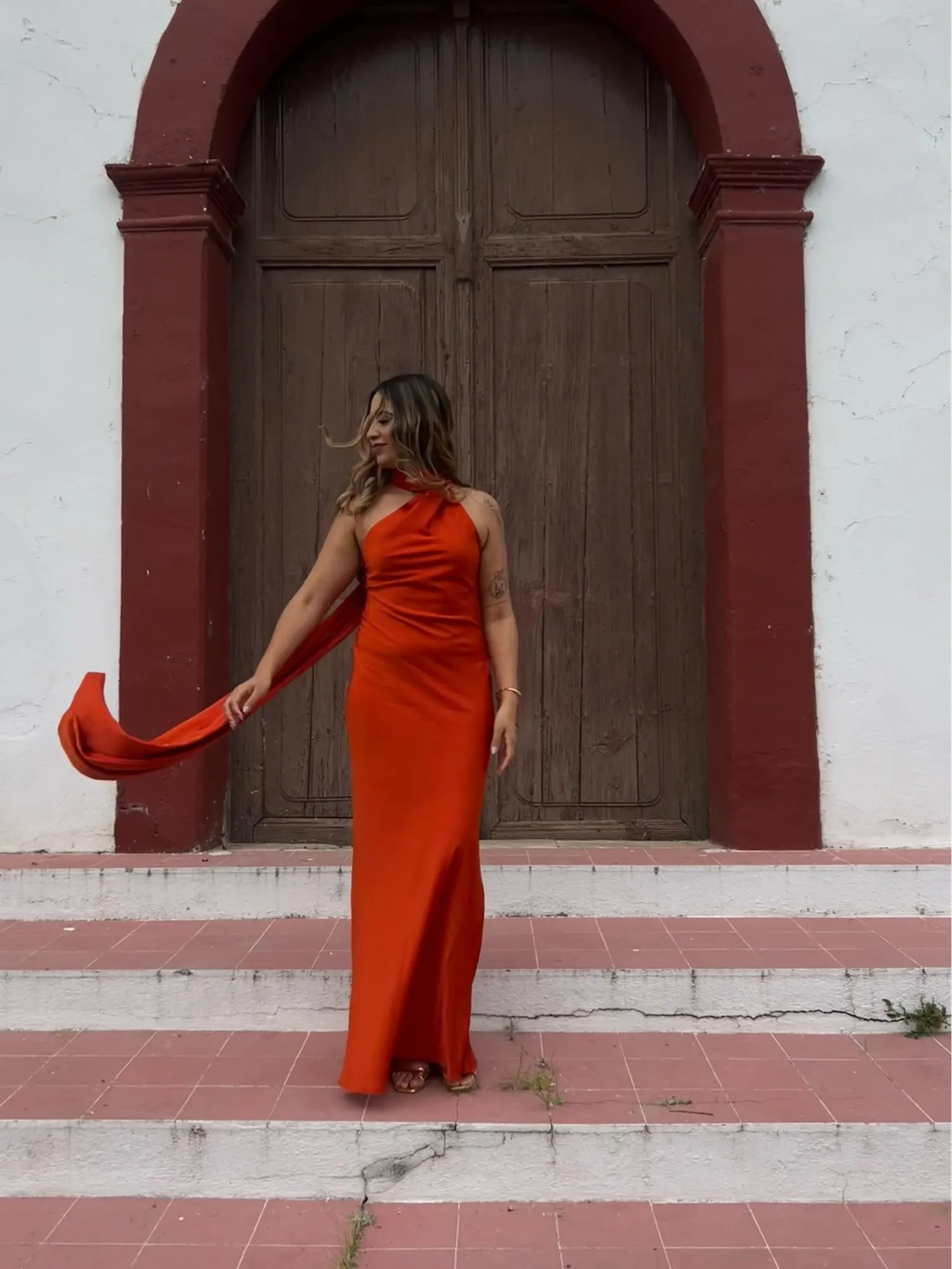 Elegant Ribbon Halter Dress Women Solid Off Shoulder Sleeveless Backless Slim Maxi Dresses 2025 Summer Autumn Party Robes Lady photo review