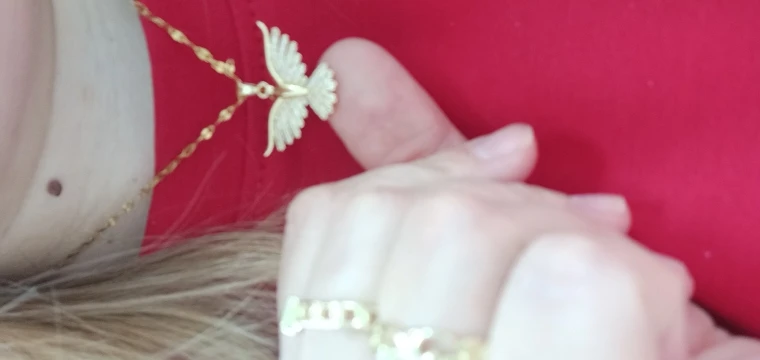 18K Gold Phoenix Pendant Necklace | Vintage Symbol of Grace photo review