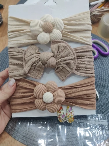 Cute Floral Nylon Baby Headband photo review