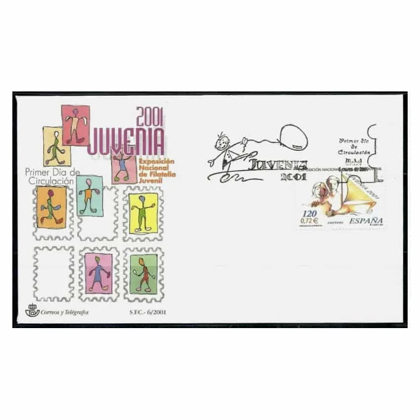 C1686/Spagna 2001, Fdc Juvenia 2001 (N) - Edifil Fdc3781