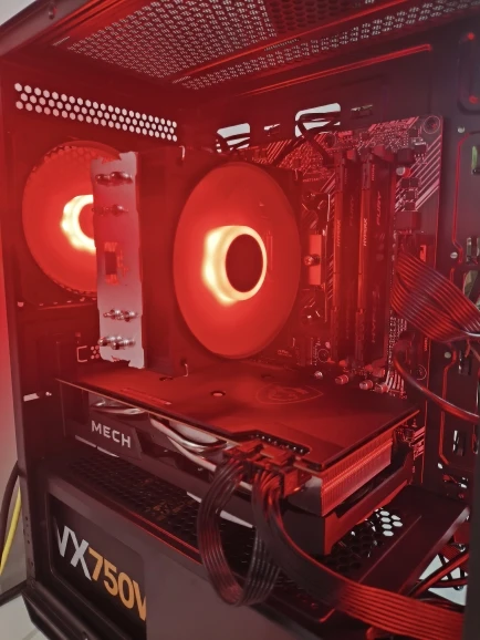 DEEPCOOL AG400 4 tubos de calor CPU enfriador refrigerado por aire ARGB PWM TDP 220W radiador de CPU para LGA1700 1200 115X 1151 1155 AMD AM4 AM5 photo review