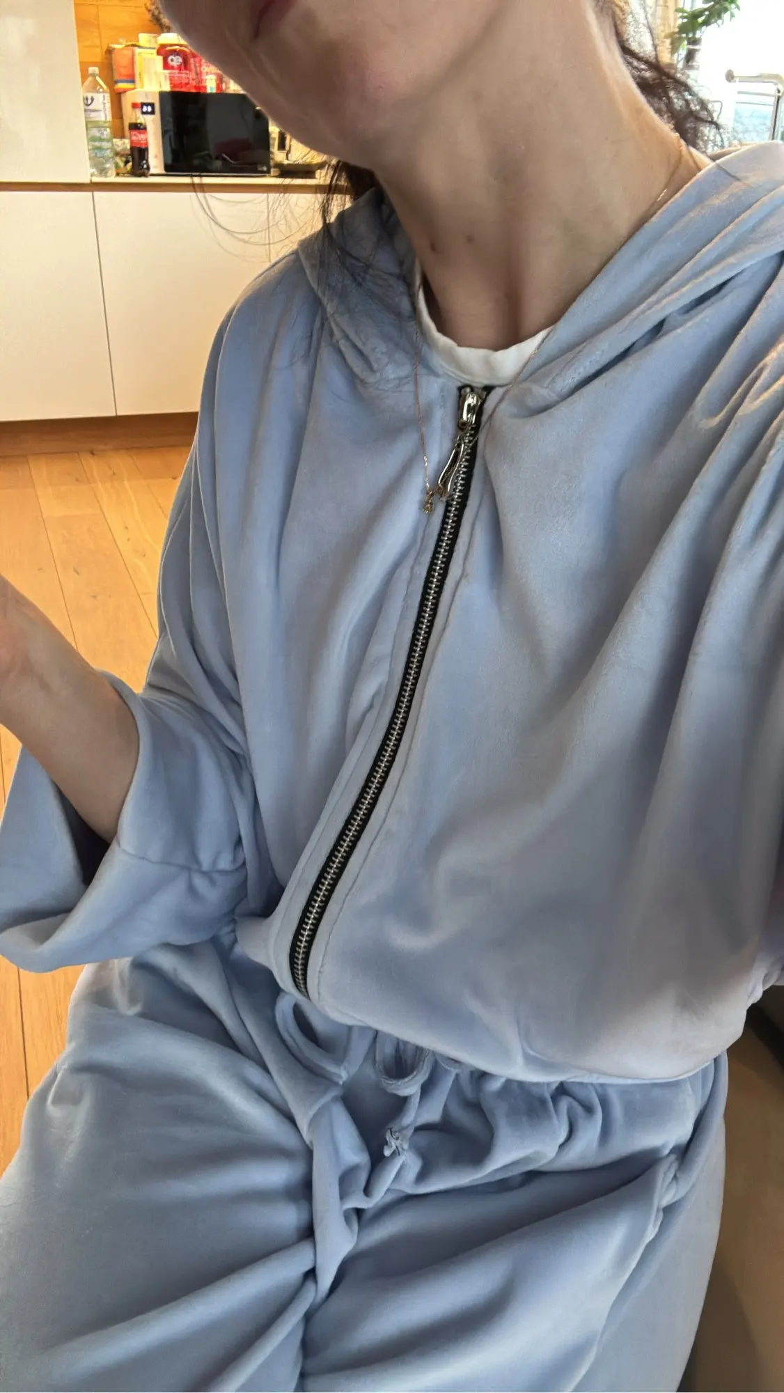 Women's Fall Winter 2024 Zipper Hoodie Tracksuit Set photo review