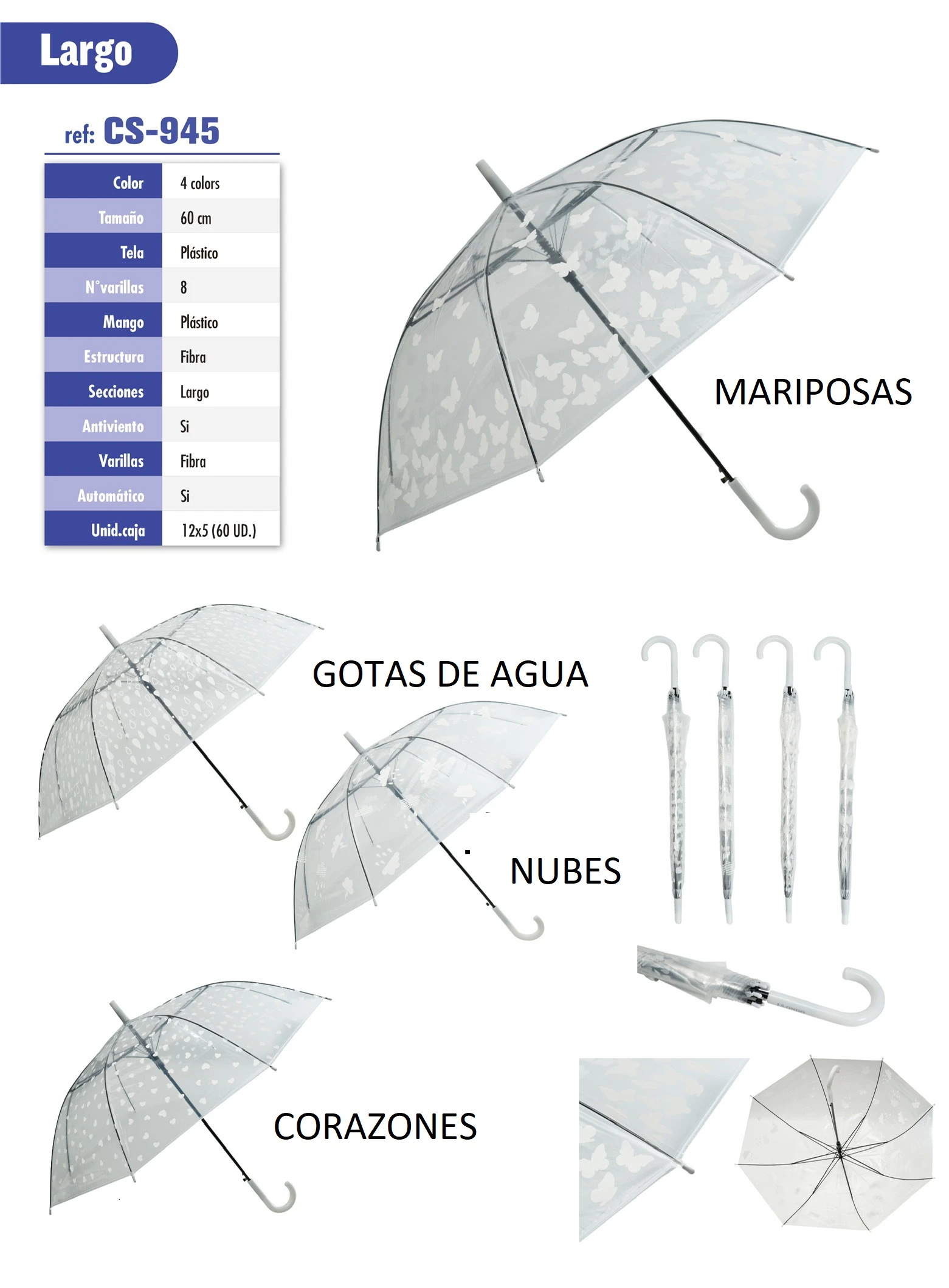 Parcialmente Enciclopedia Retencion Paraguas Transparente Mariposas Gotas de Agua Nubes| | - AliExpress