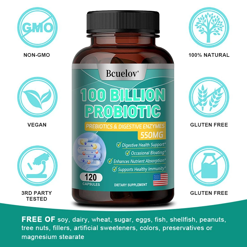 

Probiotic dietary supplement to maintain digestive and intestinal health, enhance immunity, relieve bloating and gas