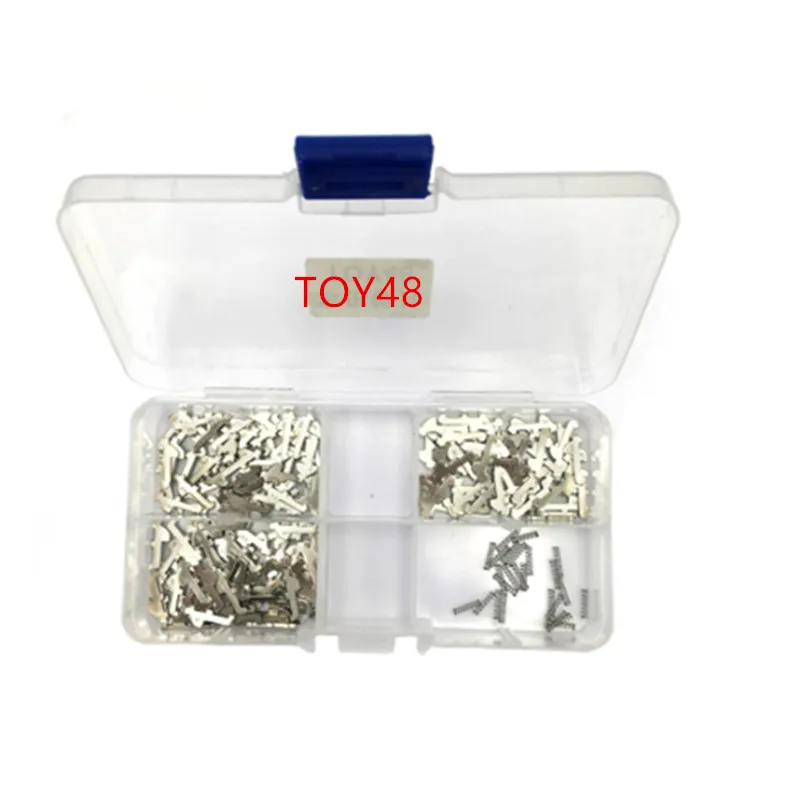 150Pcs/Lot Toy48 Brass Car Key Lock Wafer Plate Reed For Toyota Camry Repair Accessories Kits N01 No2 No3 Each 50Pcs