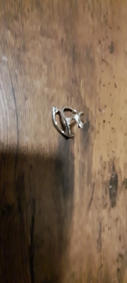 A Creative Punk-style Hollow Geometric Irregular Melting Electroplated Gold Adjustable Opening Ring For Teenagers, Suitable For photo review