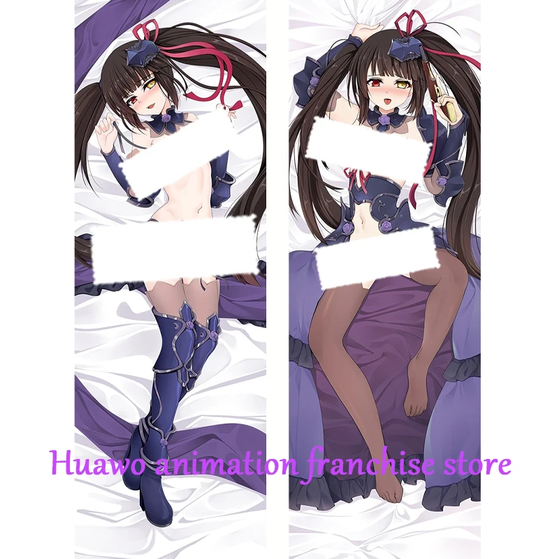 

Anime Dakimakura Pillow Tokisaki Kurumi 2-Side Print Pillowcase Hugging Body Cushion Cover Otaku Waifuristmas Decoration 2023