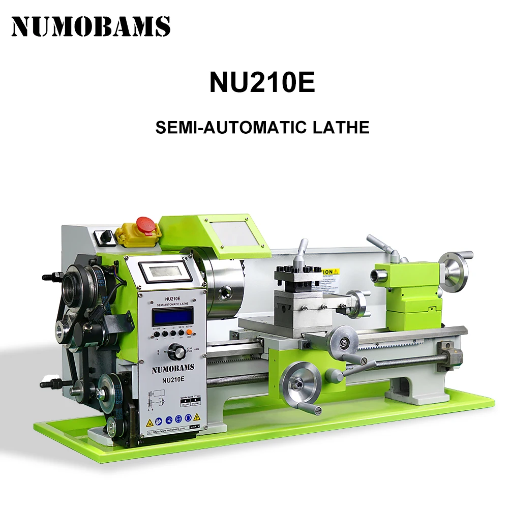 Metal Lathe Machine NUMOBAMS NU210E 900W Rated Outpout Power Threading Making Mini metal lathe machine