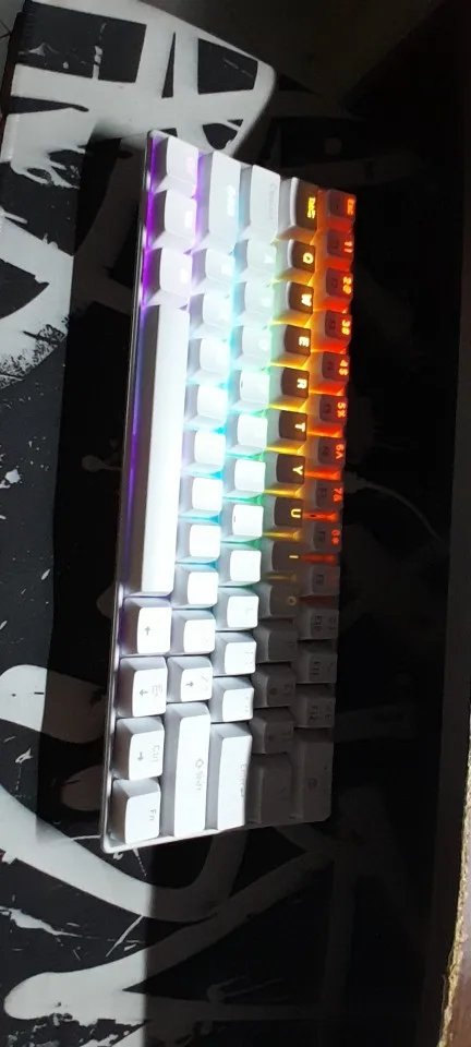 APAYADO K61 60% Wired Mini Mechanical Keyboard RGB photo review