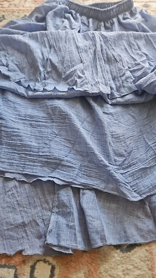 Luxurious A-Line Cotton Linen Maxi Skirt in 23 Colors photo review