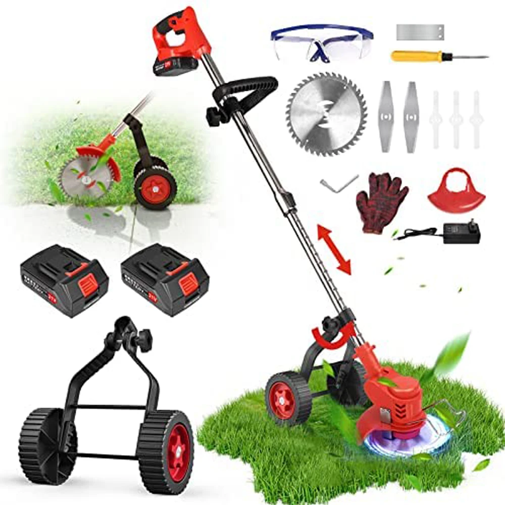 PowsawerElectricWeedWhackerPortableBrushCutterMowerCordless