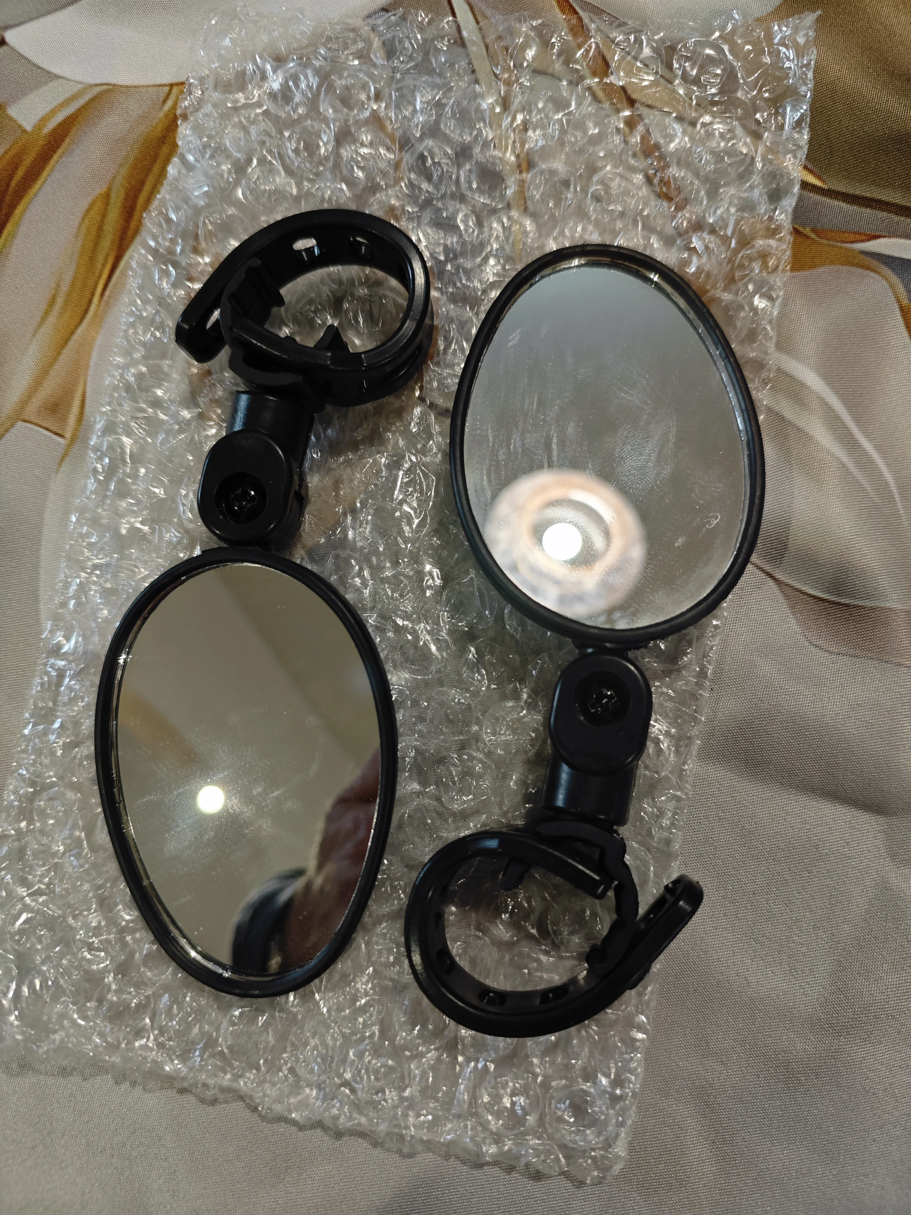 Bike Rearview Mirror Set 360° Adjustable Rotatable Universal Fit photo review