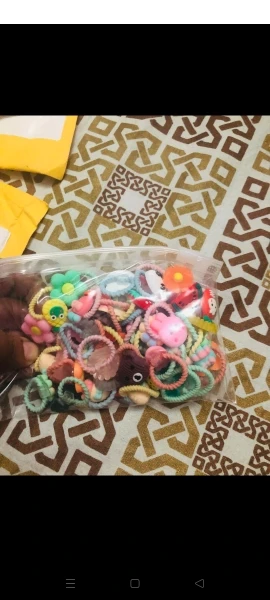 Cute Cartoon Elastic Hair Bands photo review