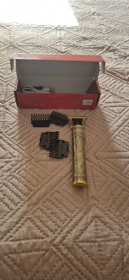 Máquina De Cortar Cabelo Parágrafo Barba Masculina Designer Aleatório Elétrico Profissional photo review