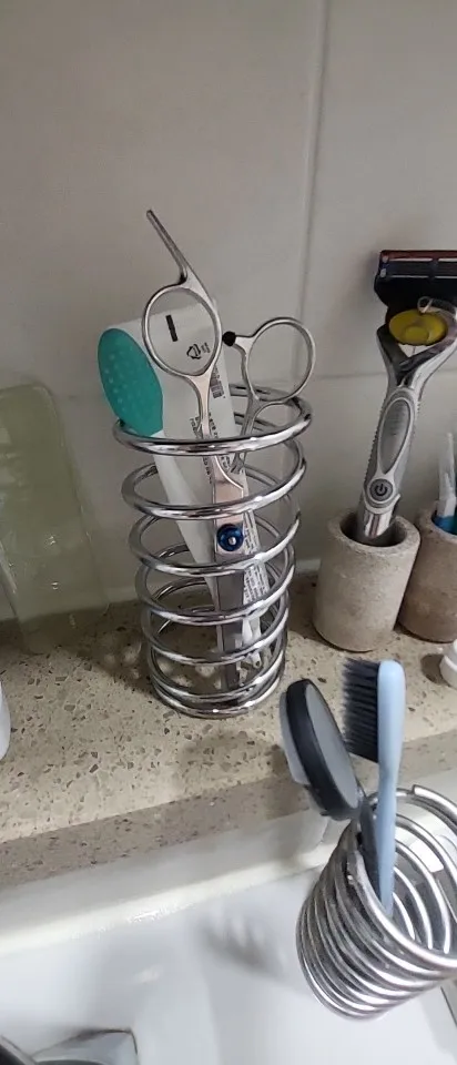 Stainless Steel Toothbrush Holder, customer photo