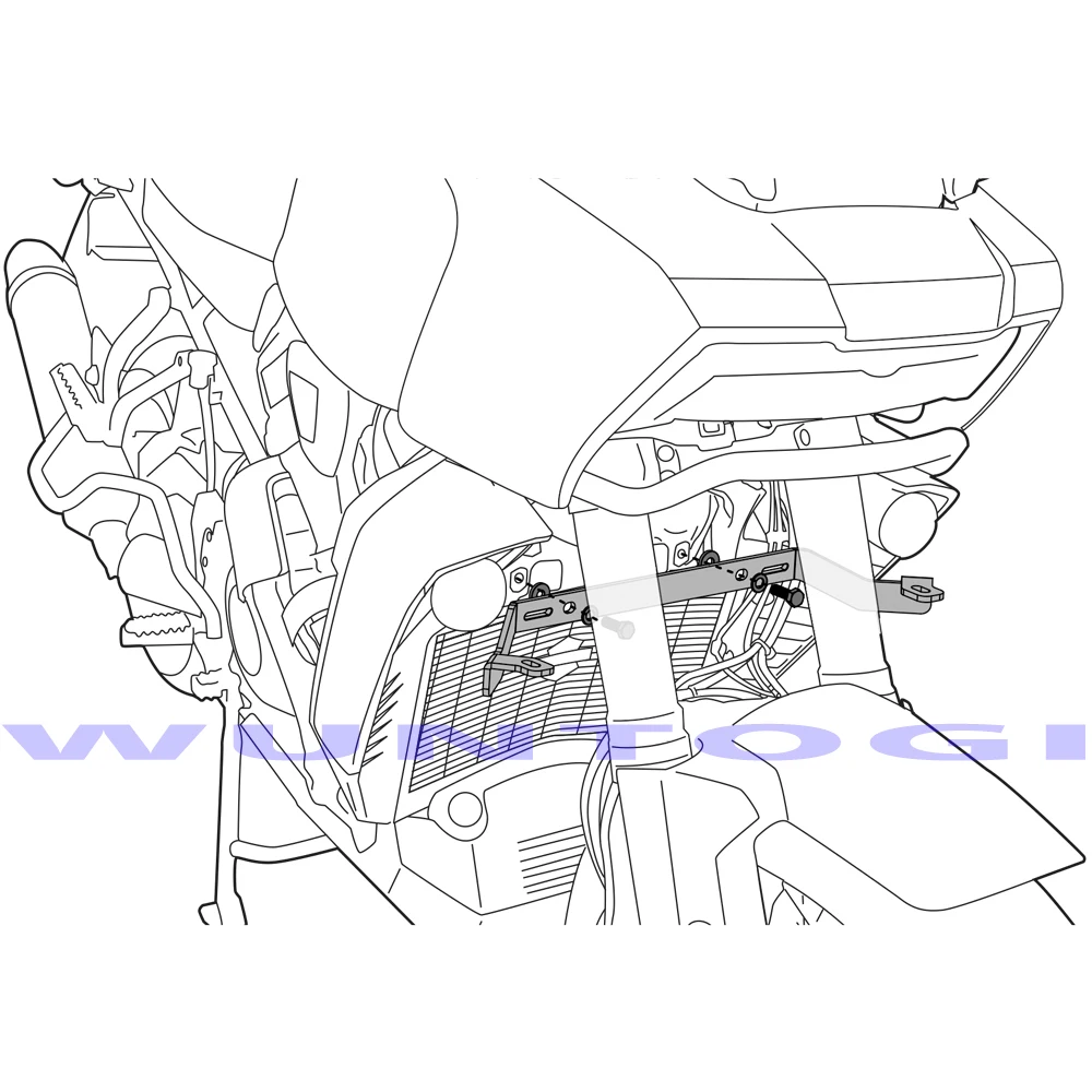 Lower Driving Light Mount For Pan America 1250 S PA1250S RA1250S 2021 2022 Auxiliary Lights Bracket Fog Lights Bracket - - Racext 31