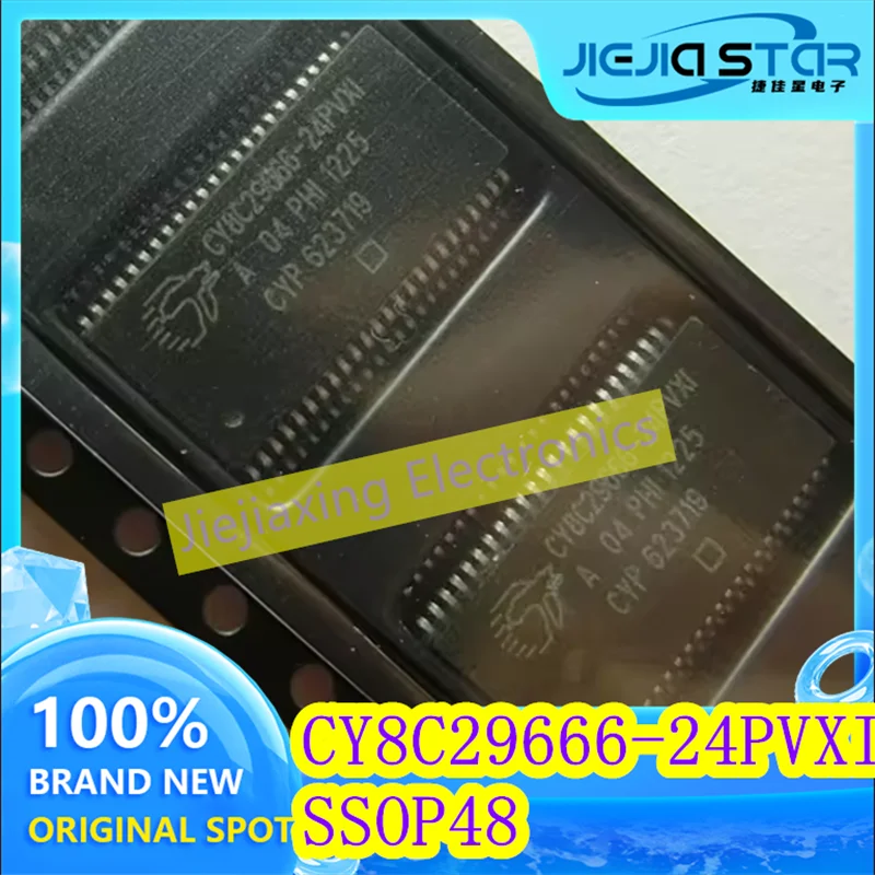 (1/10pcs) CY8C29666-24PVXI CY8C29666 SSOP-48 Microcontroller 8-bit 24MHz 32KB Flash 100% Brand New Consumer Electronics