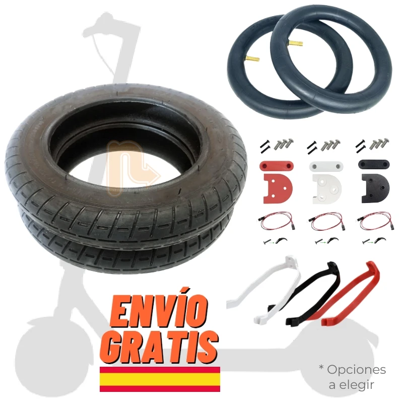 ✅Kit Ruote Originali Xiaomi M365 Wanda Da 10 Pollici Per Monopattino Elettrico / Pro 2 / 1S / Essential / Mi Scooter 3 / Cecotec Bongo Serie A -  Pneu