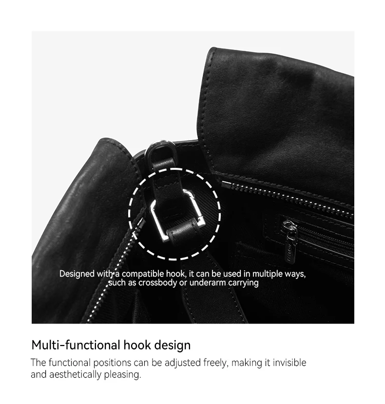 Top opening and hardware detail