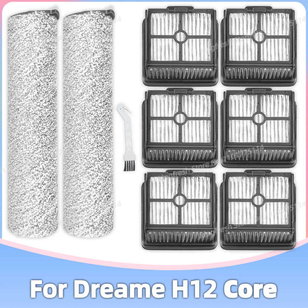 Compatível com Dreame H12 Coredreame H11dreame H11 Max Peças de Reposição para Aspirador Escova de Rolo Filtro Hepa Acessórios