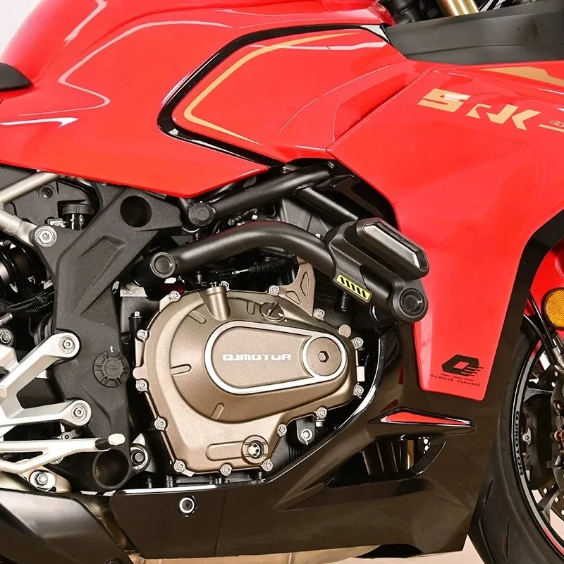 QJMOTOR SRK421RR 오토바이 보호 액세서리 - 가드레일, 미끄럼 방지 볼 안전 장치, 레이싱 바