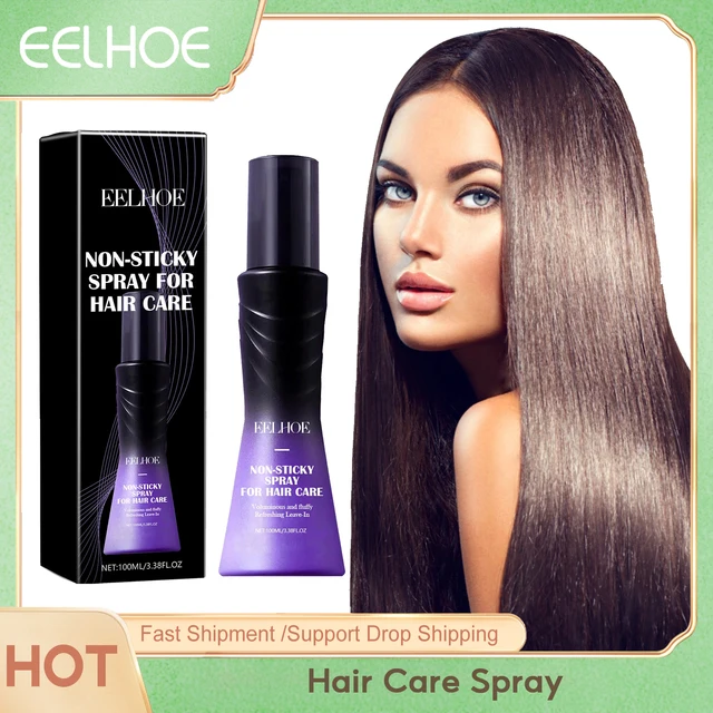 EELHOE Hair Care Spray Anti Frizz Free Air and Fluffy Spray Greasy Hair Treatment Strengthening Silky Hair Styling Spray 100ml