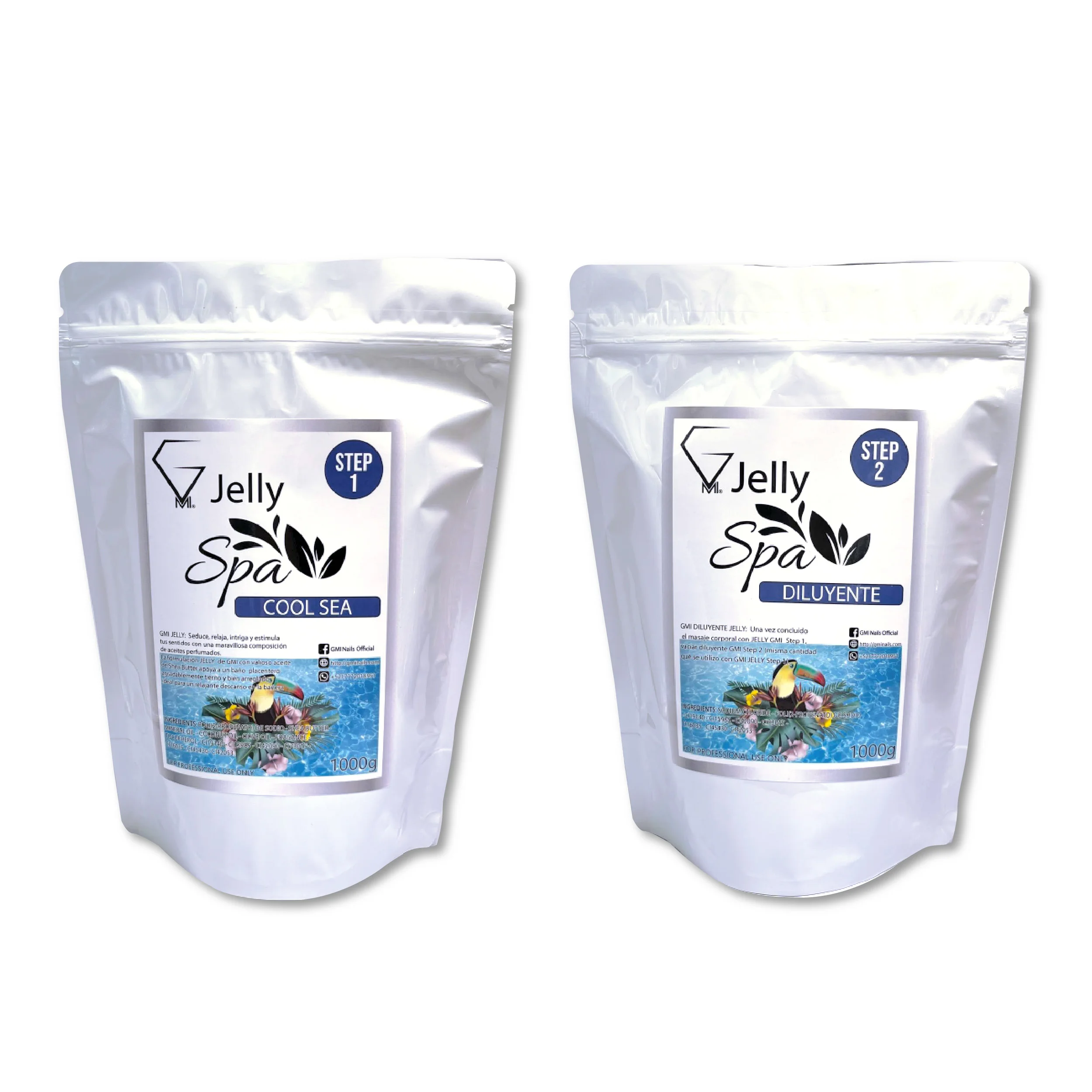 JELLY GMI 1kg con 1kg Diluyente Fragancia COOL SEA
