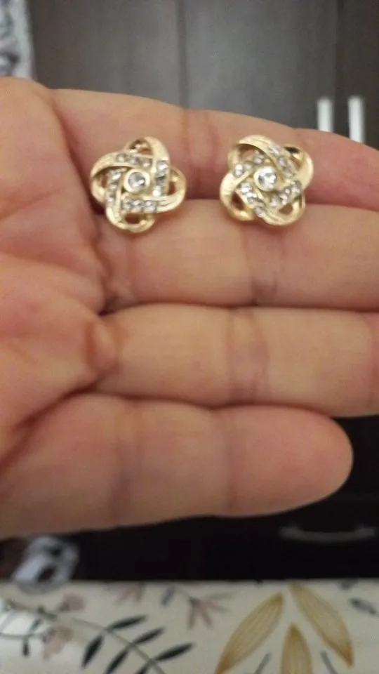 Light Luxury Zircon Stud Earrings photo review