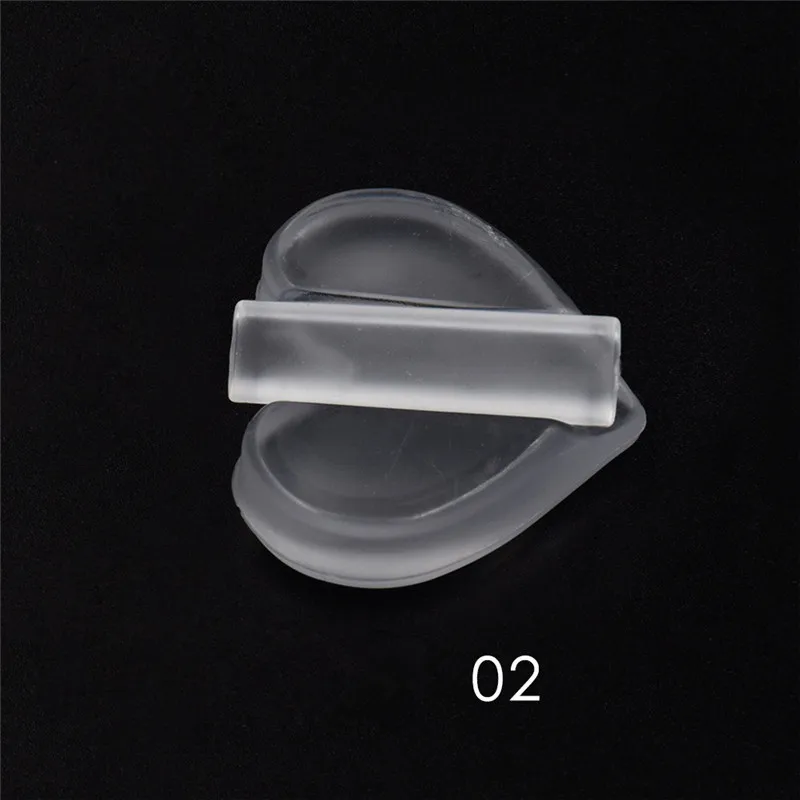 Nail Metal Frame Slice Sparkle Curve Mold Shaping Tool Clear Silicone Heart Shape Stick Stud Lamination Manicure Nail Art Tools 5