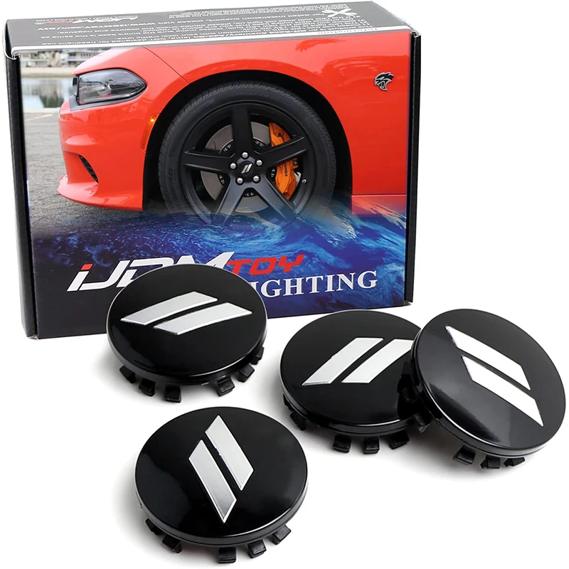 4pc 63mm Car // Slash Wheel Center Hub Caps Rim Cover Emblem Sticker for Dodge C