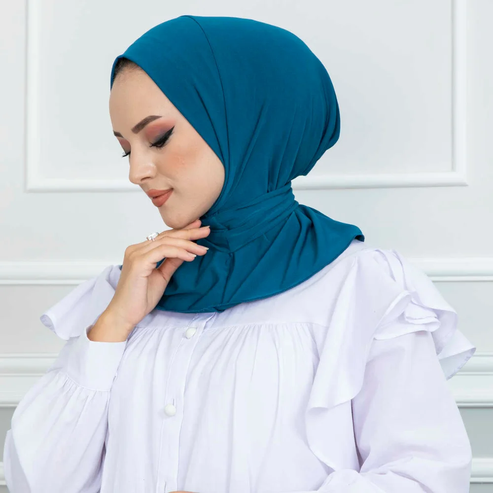 

2022 Hijab Snaps Fashion Modal cotton jersey hijab scarf long muslim shawl plain soft turban tie head wraps for women headband