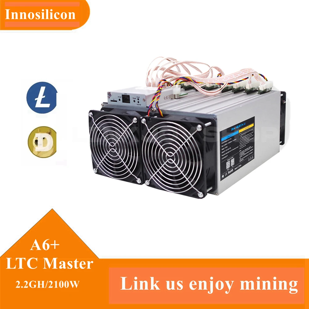 

A6 + LTC Master Майнер Hashrate GH/S Innosilicon A6Plus с блоком питания Bitmain APW7