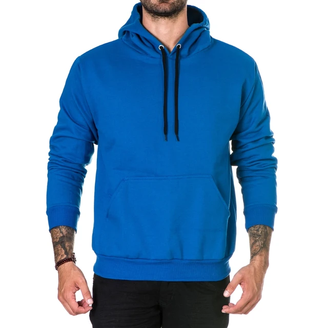 Blusa de Moletom Masculina Lisa Básica Casual com Capuz do P ao G1