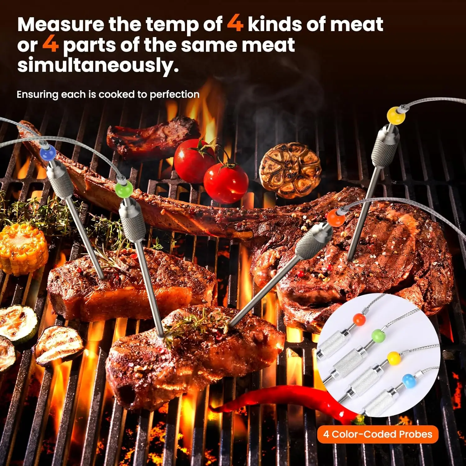 Fast and accurate instant read meat thermometer