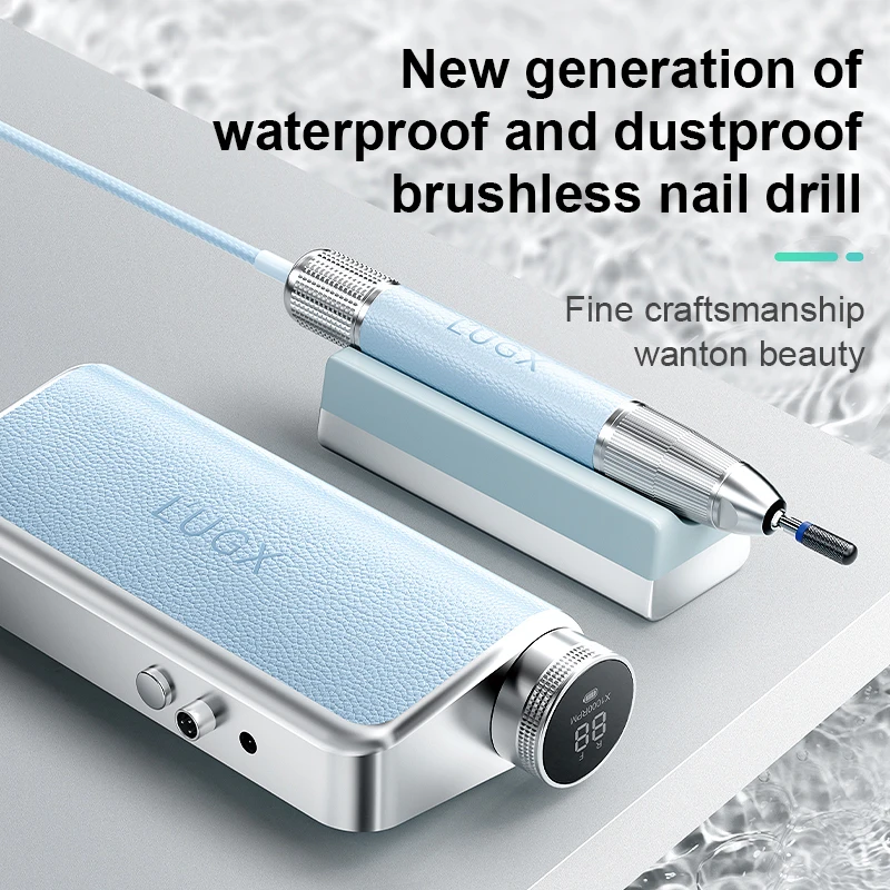 Waterproof Luxurious 35000RPM Electric Portable Nail Drill Machine Rechargeable Low Noise Nail Sander File for Nails Salon Tool 2