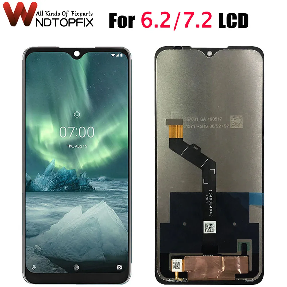 ЖК-дисплей 6,3 дюйма для Nokia 1196, TA-, дигитайзер сенсорного экрана в сборе, запасные части для телефона Nokia, ЖК-экраны