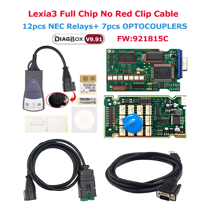 Full Chip Lexia3 PP2000 Auto Scanner Lite Lexia 3 921815C For