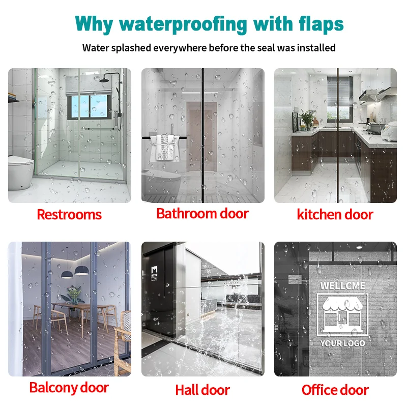 Transparent Silicone Weatherproofing Door Seal Strip