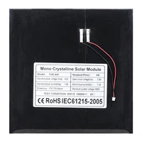 Mini panneau solaire 5W 6V, Module de cellule, panneau photovoltaïque pour l'extérieur, bricolage, 175mm x 175mm, panneau de charge solaire pour chargeur de batterie avec fil 5