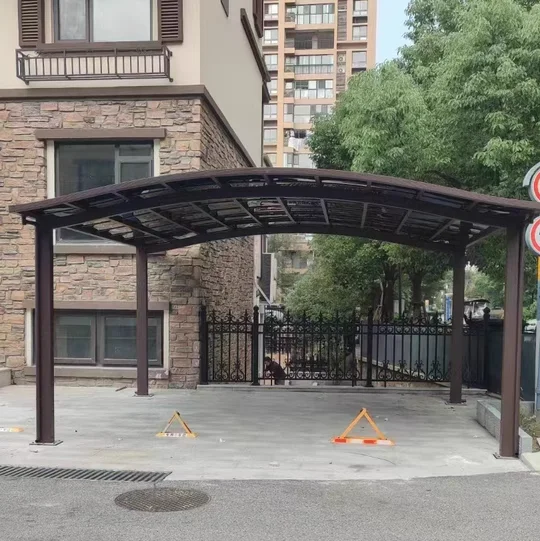 Outdoor Parking Garden VillaShelter Canopy Tent Car Carport Metal Garage Exterior Sunshade For Aluminium Alloy Cars Shed photo review